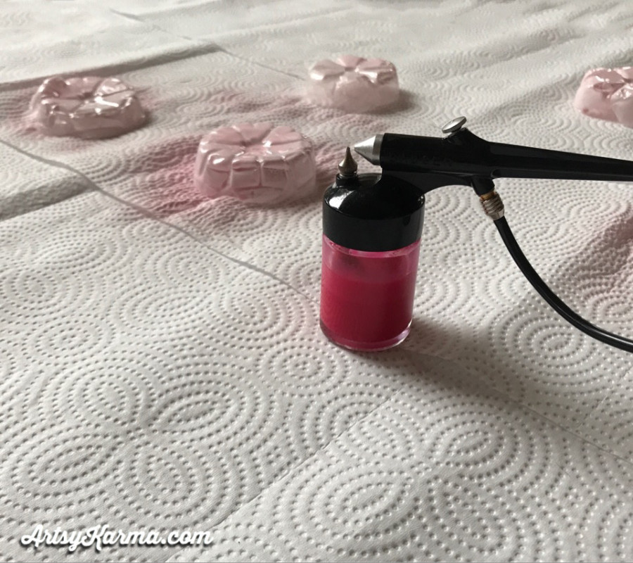 airbrush onto plastic