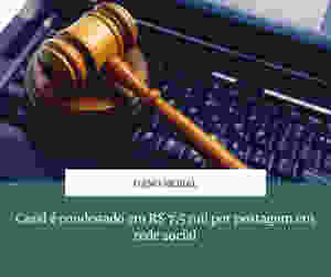 postagem ofensiva rede social indenização danos morais
