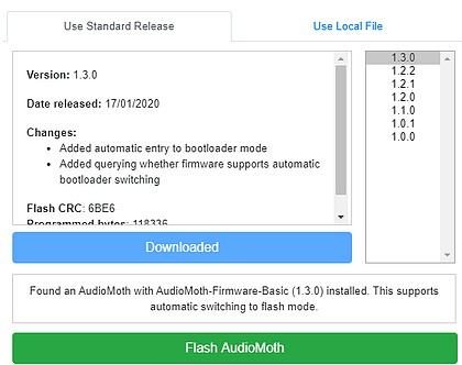 AudioMoth Flash App 1.0.1 content media