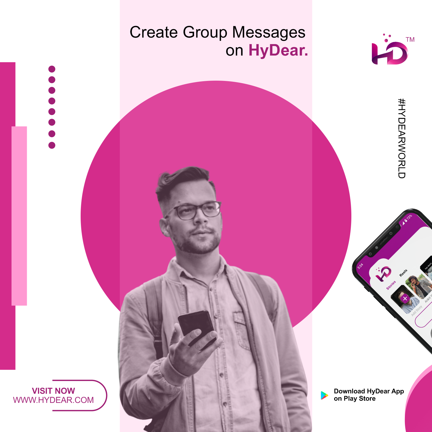 Hydear have various interesting upgraded features content media