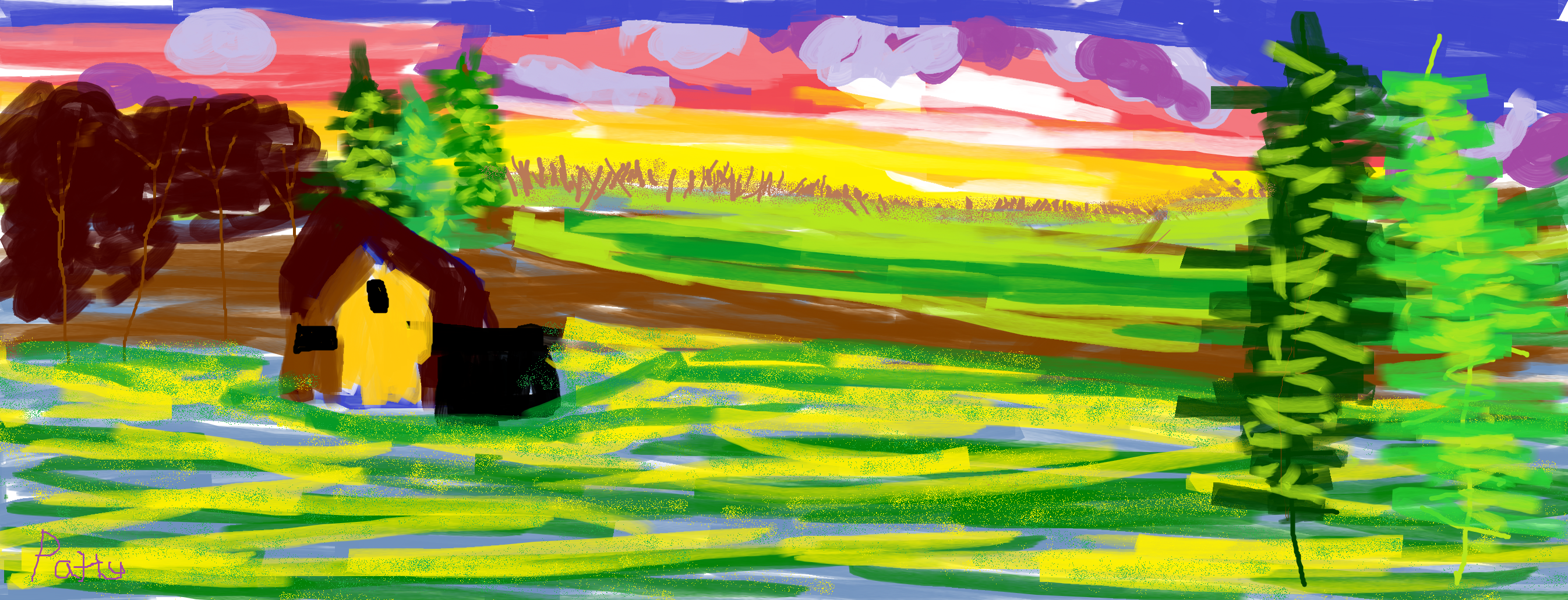 MS Paintings - January 2021 - Sunset Cabin content media