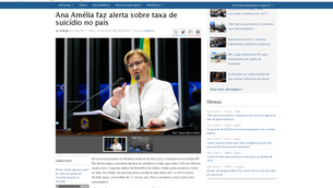 Ana Amélia faz alerta sobre taxa de suicídio no país