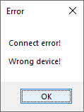 Wrong device error content media