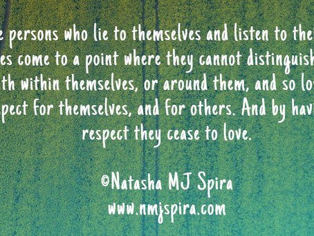 The persons who lie to themselves...