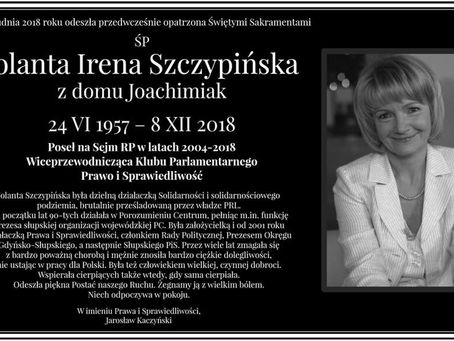 Zmarła Jolanta Szczypińska