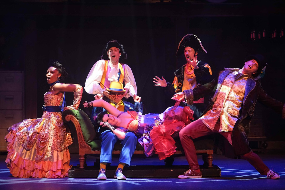 The cast of Around The World in 80s Days. All pictures: Martin Bostock