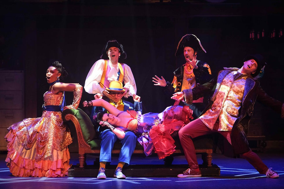 The cast of Around The World in 80s Days. All pictures: Martin Bostock