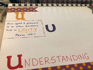 "U" is for... Unity, Understanding