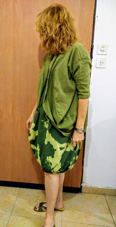 Olive green t shirt bolero