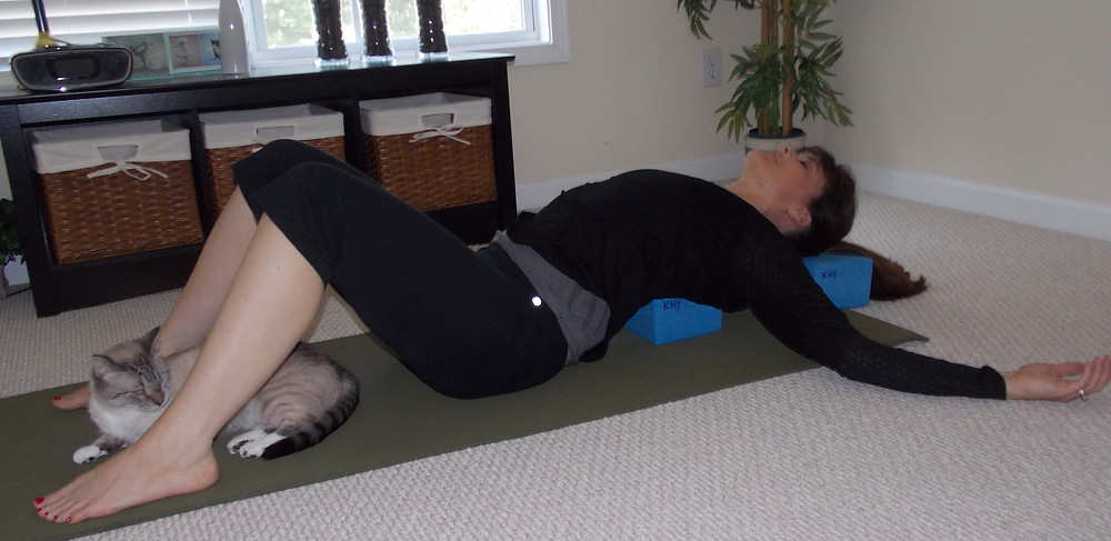 Supported Fish Yoga Pose