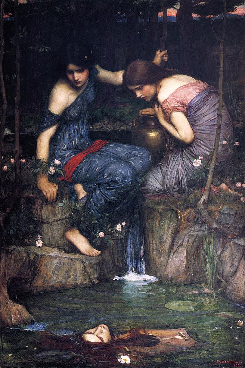 John William Waterhouse, Nymphs finding the head of Orpheus, 1900