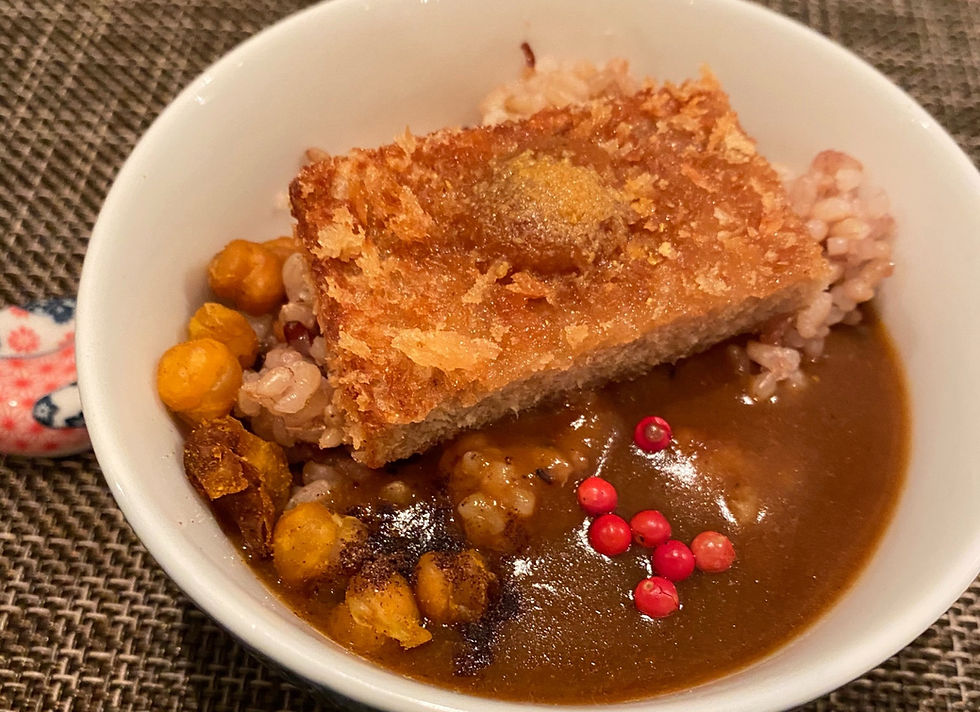 Vegan Katsu curry at Saido Tokyo