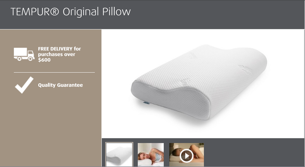 tempur pillow robinsons