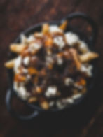 Homemade classic poutine topped with fresh grated truffle • Photography © Bottle and Brush Studio 2018