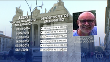 Coaf: datas de depósitos na conta de motorista coincidem com pagamentos na Alerj