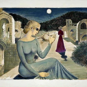 Paul Delvaux, Paiolive (lithographie 1975), d'après Artcurial, Artprice et Google