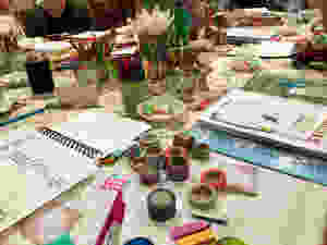 Bible Quilting around my table