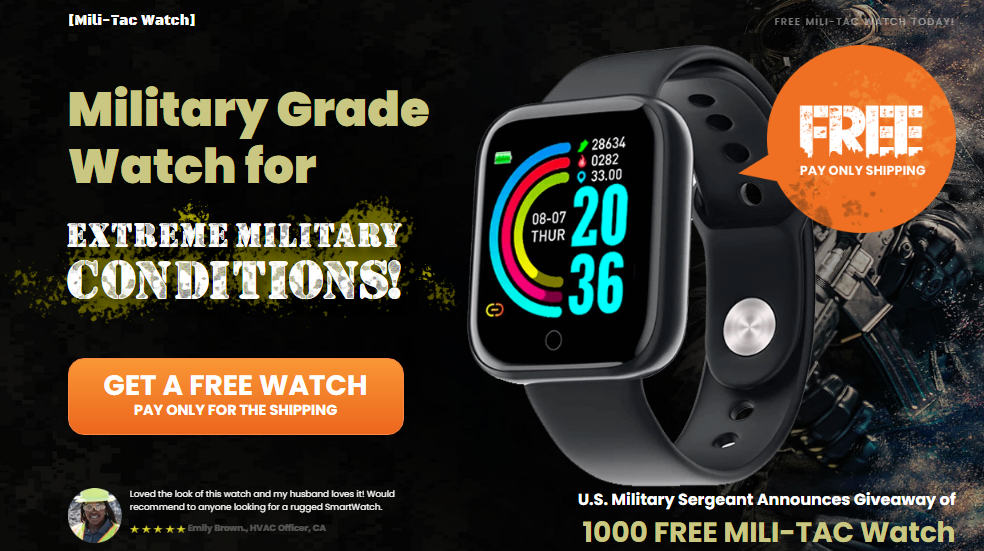 Mili Tac Watch - Extraordinary For Any Weather Conditions content media