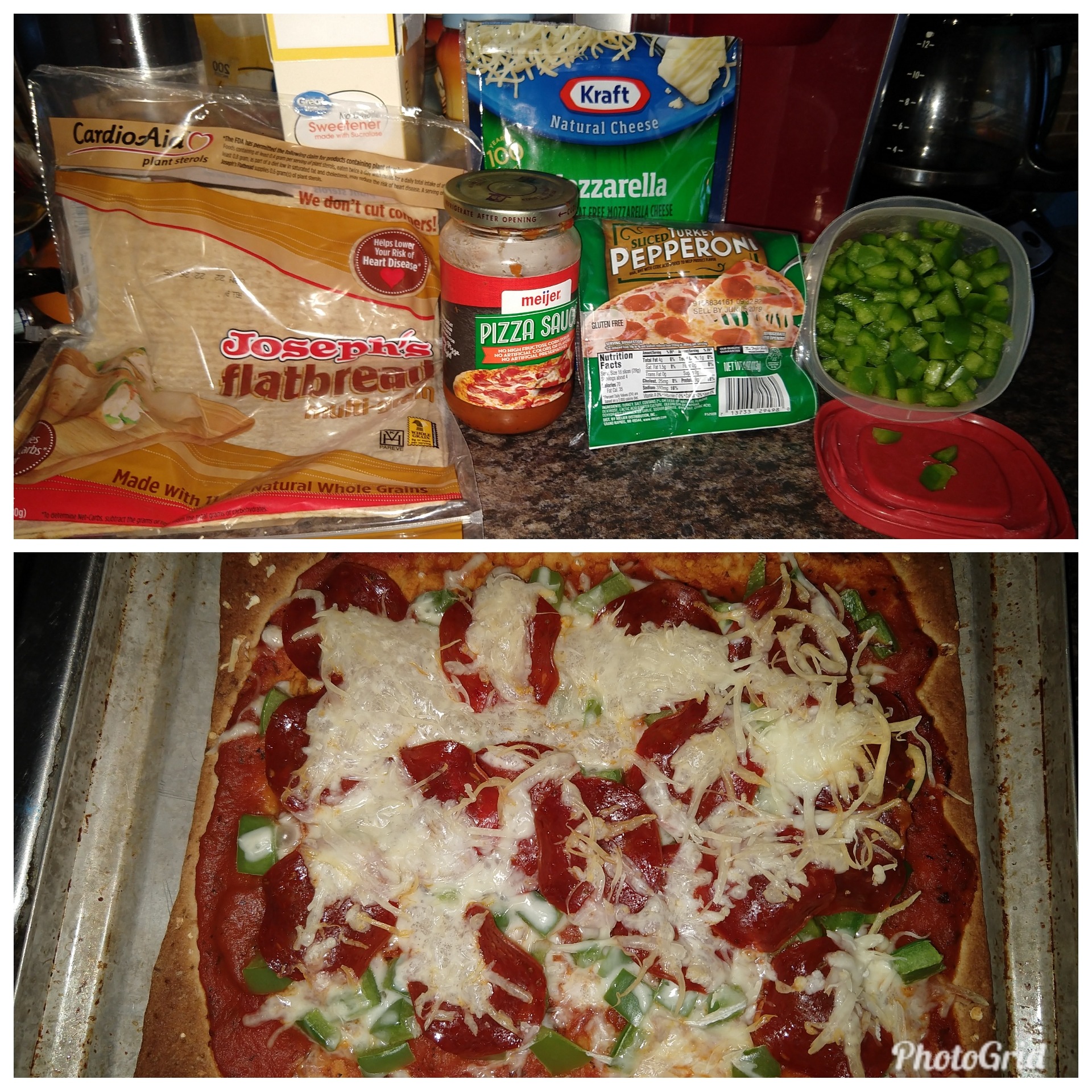 Healthy pizza content media