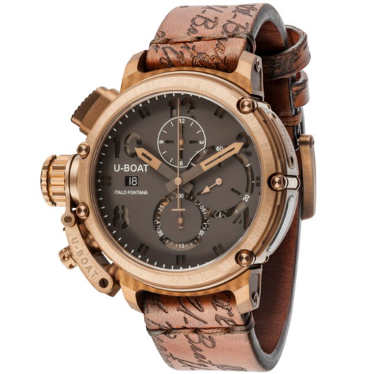 Copy U-BOAT CHIMERA 46 BRONZE SAPPHIRE DIAL 8083 watch Review content media
