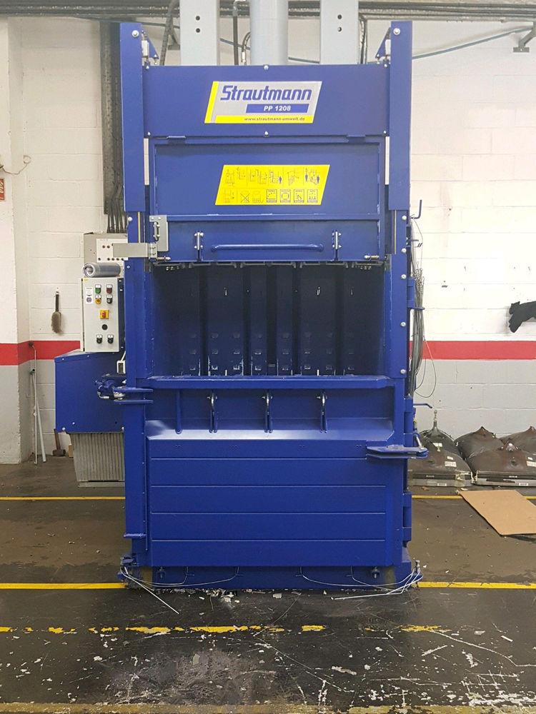 Wiser Recycling's New Plastic Baler Compact & Bale
