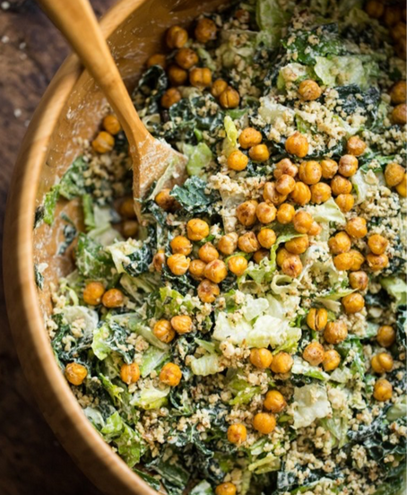 Vegan Caesar Salad- from Angela, author of awesome cookbook and blog "Oh She Glows"