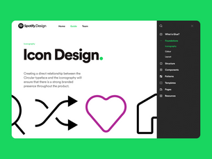 Spotify Design Team Website