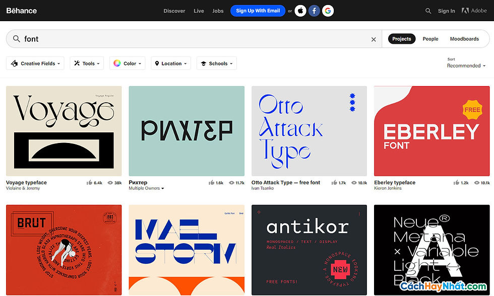 Top 20 Website Chia Sẻ Font Chữ Miễn Phí Tốt Nhất