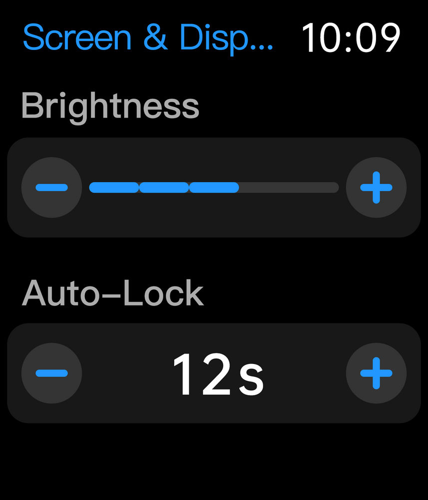 Display Brightness & AutoLock Veepoo
