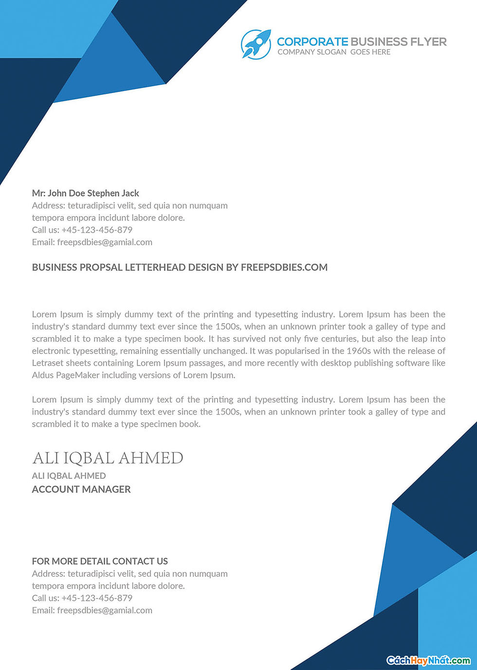 File Letterhead Templates PSD AI