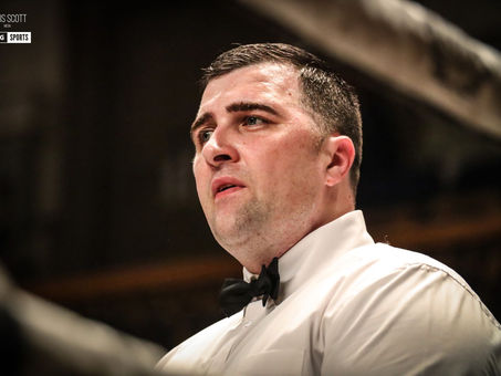 Belfast ref Eamonn Magill who has been upgraded to a B licence referee with the BBBoC. 