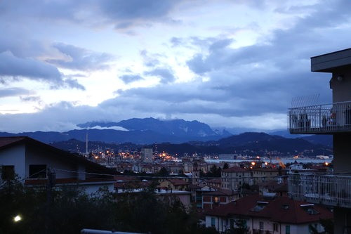 The view from our Airbnb in La Spezia!