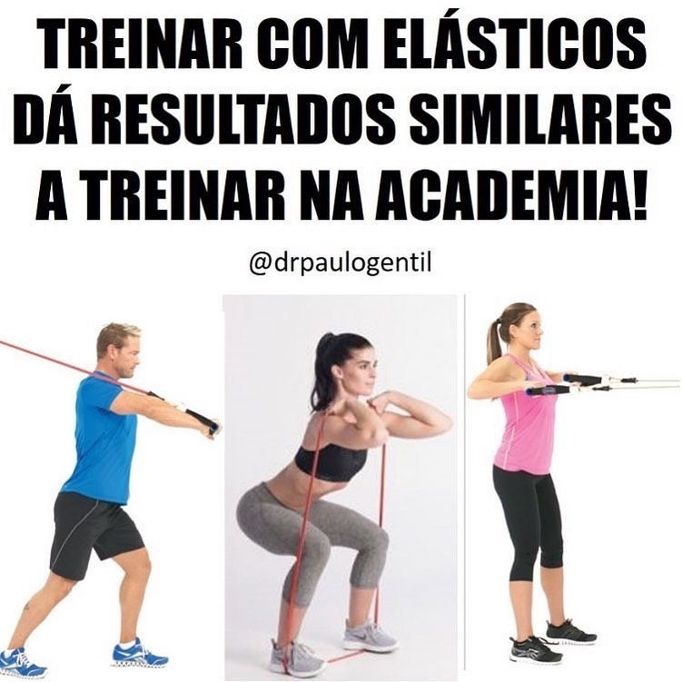 Treino com elástico dá resultado.