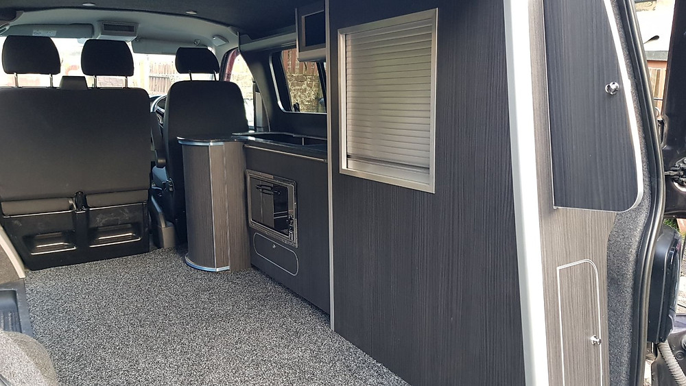 Campervan Interior kitchen