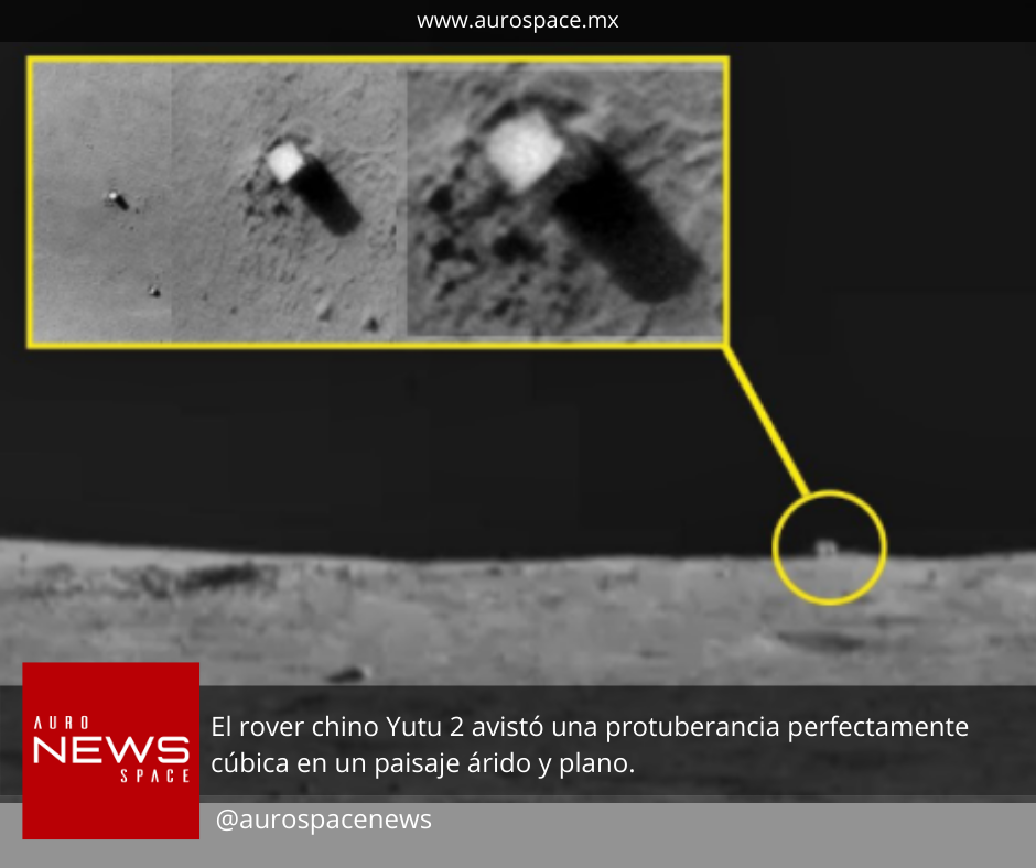 Avistamiento de protuberancia cúbica en la luna por Rover YUTU. content media
