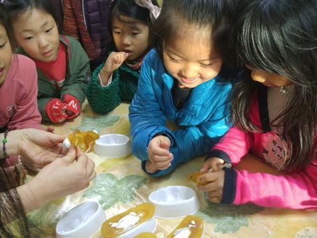 아기 예수님을 만들기 시작했어요!