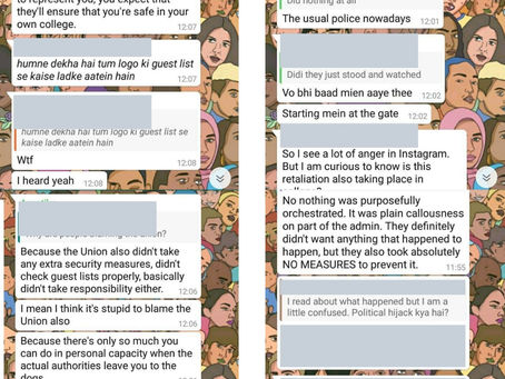 Criminal Behaviour Against Girls at Reverie 2020, Gargi College. Admin stays silent!