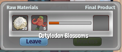 Wool and Cotyledon Blossoms in Dyeing Pot - no final product content media