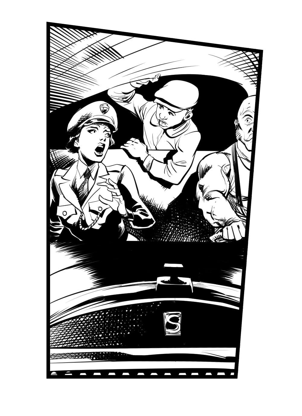 Sneak peak at a panel from Tinseltown: Losing the Light #4 content media
