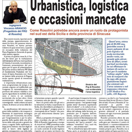 URBANISTICA E LOGISTICA NELLA SICILIA SUD-ORIENTALE