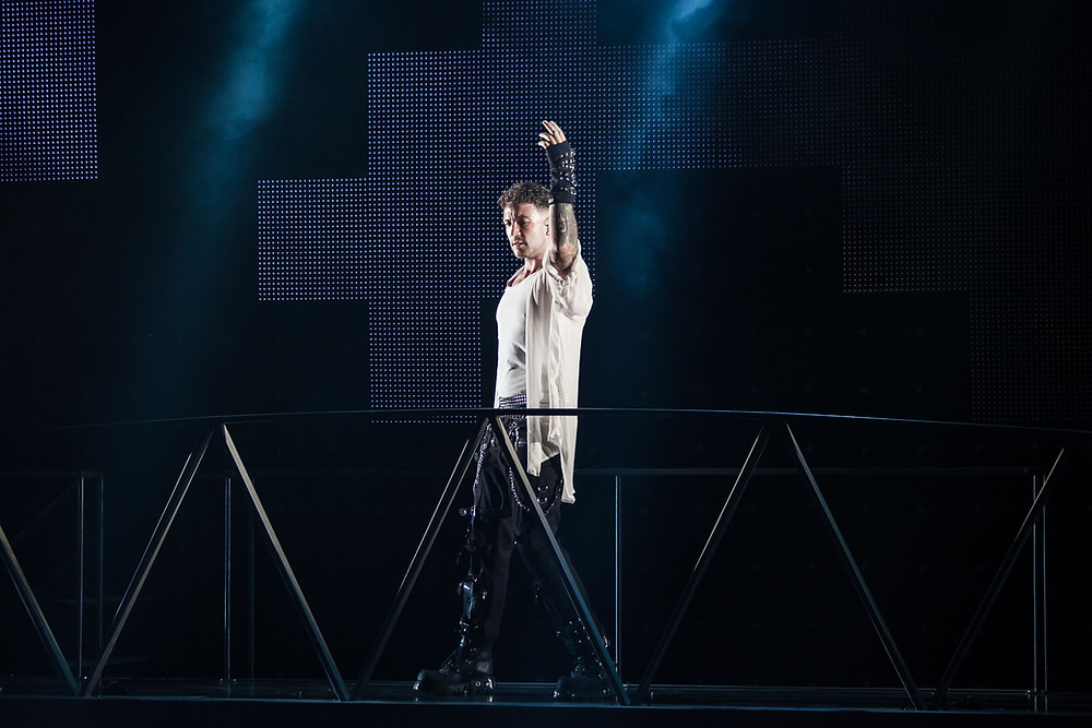 King of Pop: David Julien performs Michael Jackson classics in Thriller Live at the Palace Theatre Manchester.