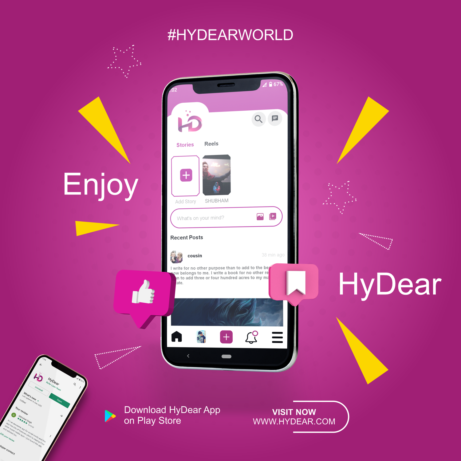 #Hydearworld Unlimited Fun with Hydear content media