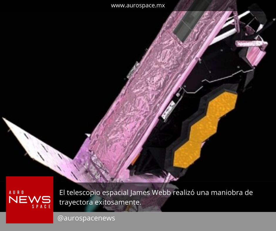 Telescopio James Webb realizó maniobra de tranyectoria exitosamente. content media
