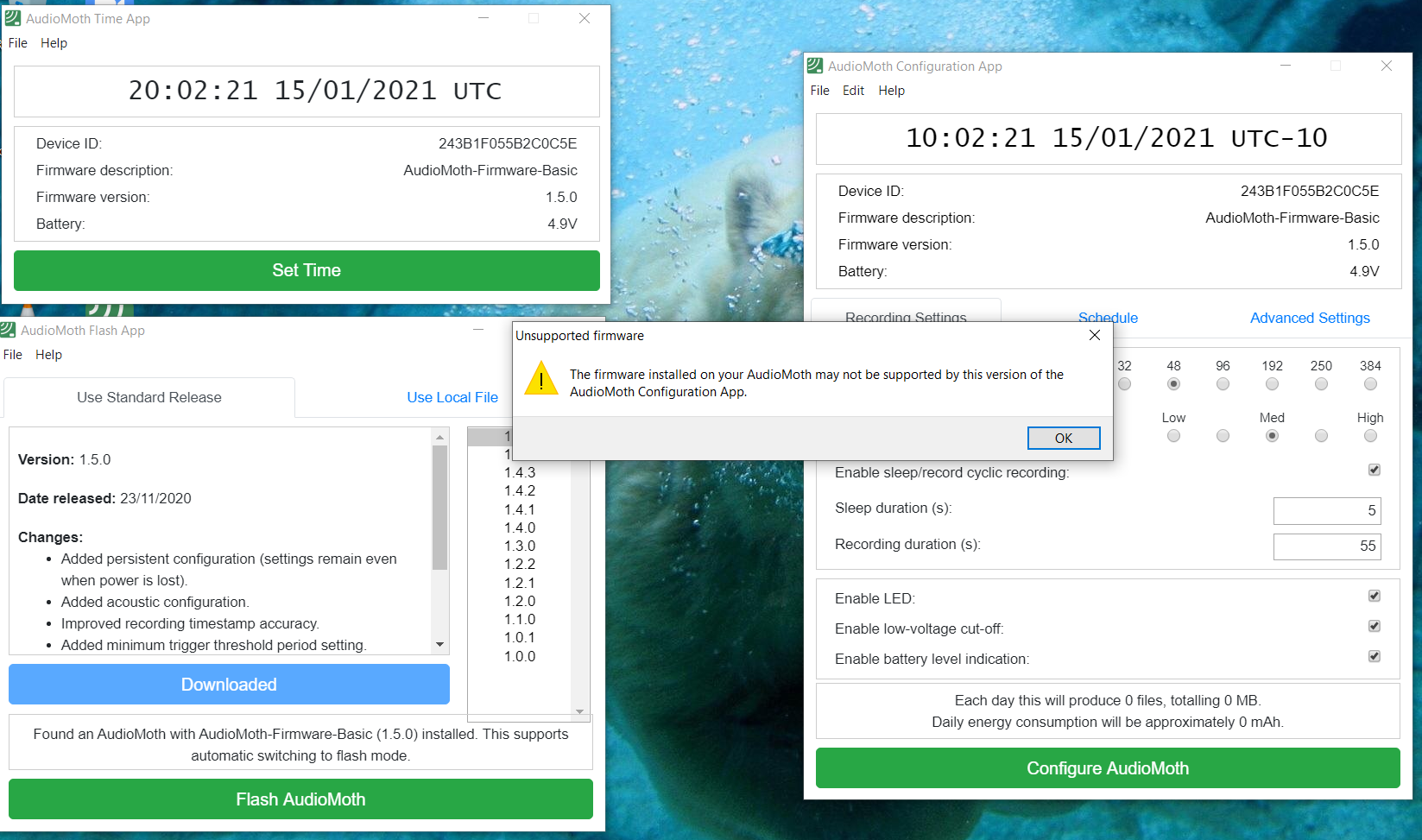 Unsupported Firmware content media