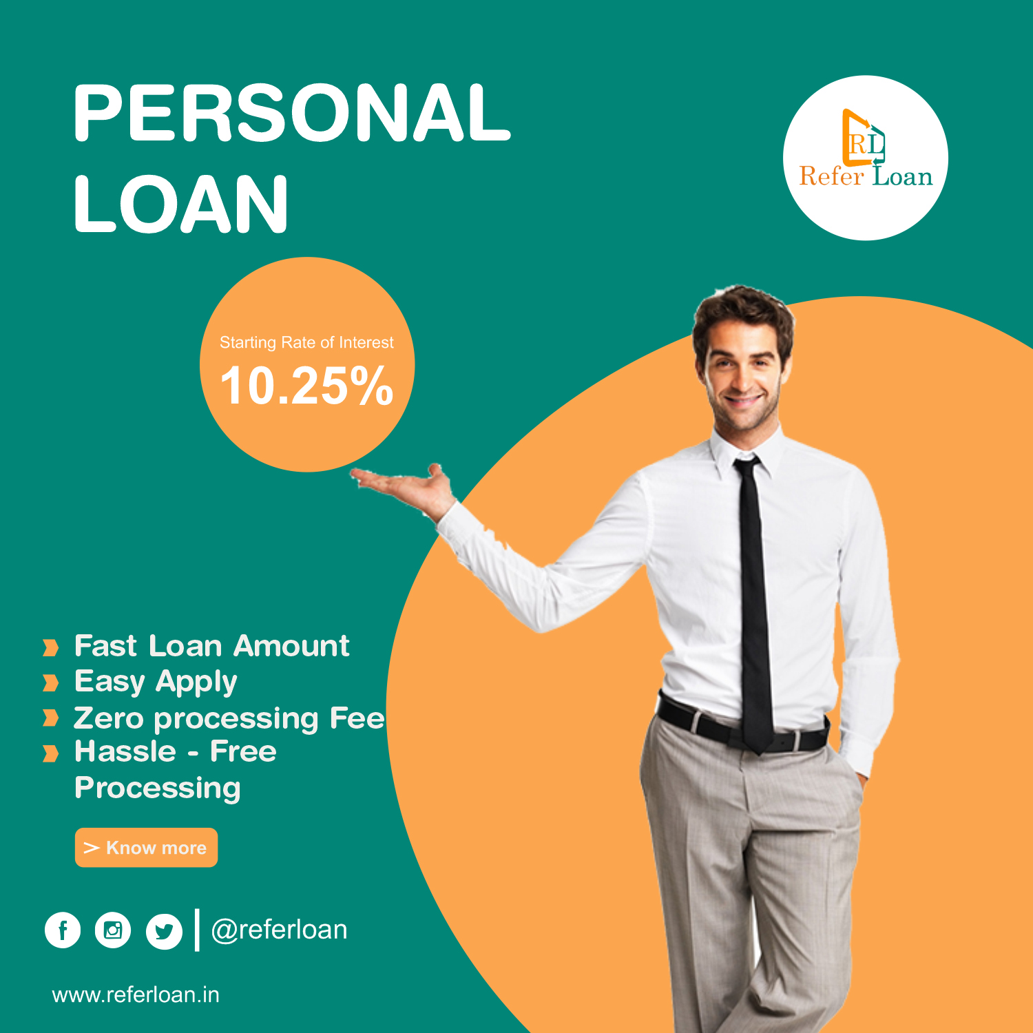 Personal Loan for Salaried person |Get Personal Loan | Referloan content media