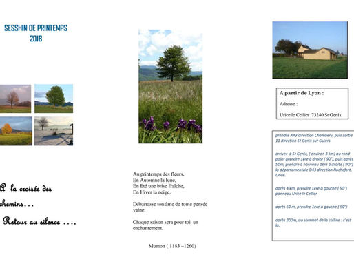 SESSHIN De Printemps 2018