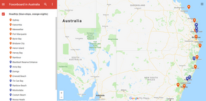 3 weeks in Australia - travel map