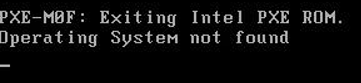 Operating System not found: Falls ihr ausversehen die „System Reserved“ Partition gelöscht habt.