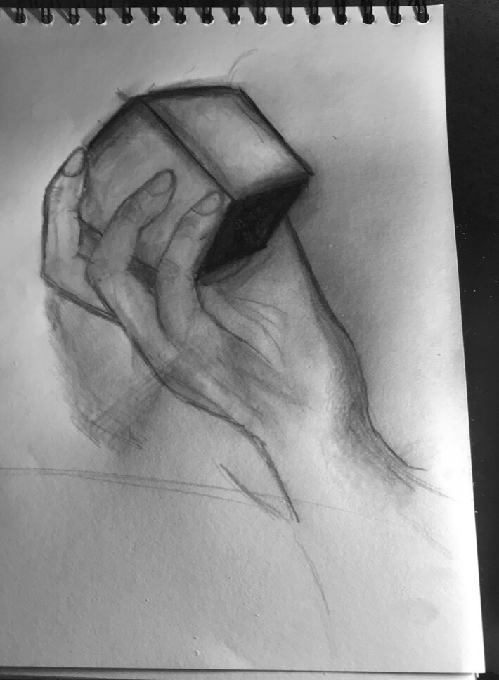 I tried to draw a hand 🤚(I’m only 12 so it’s not good) content media