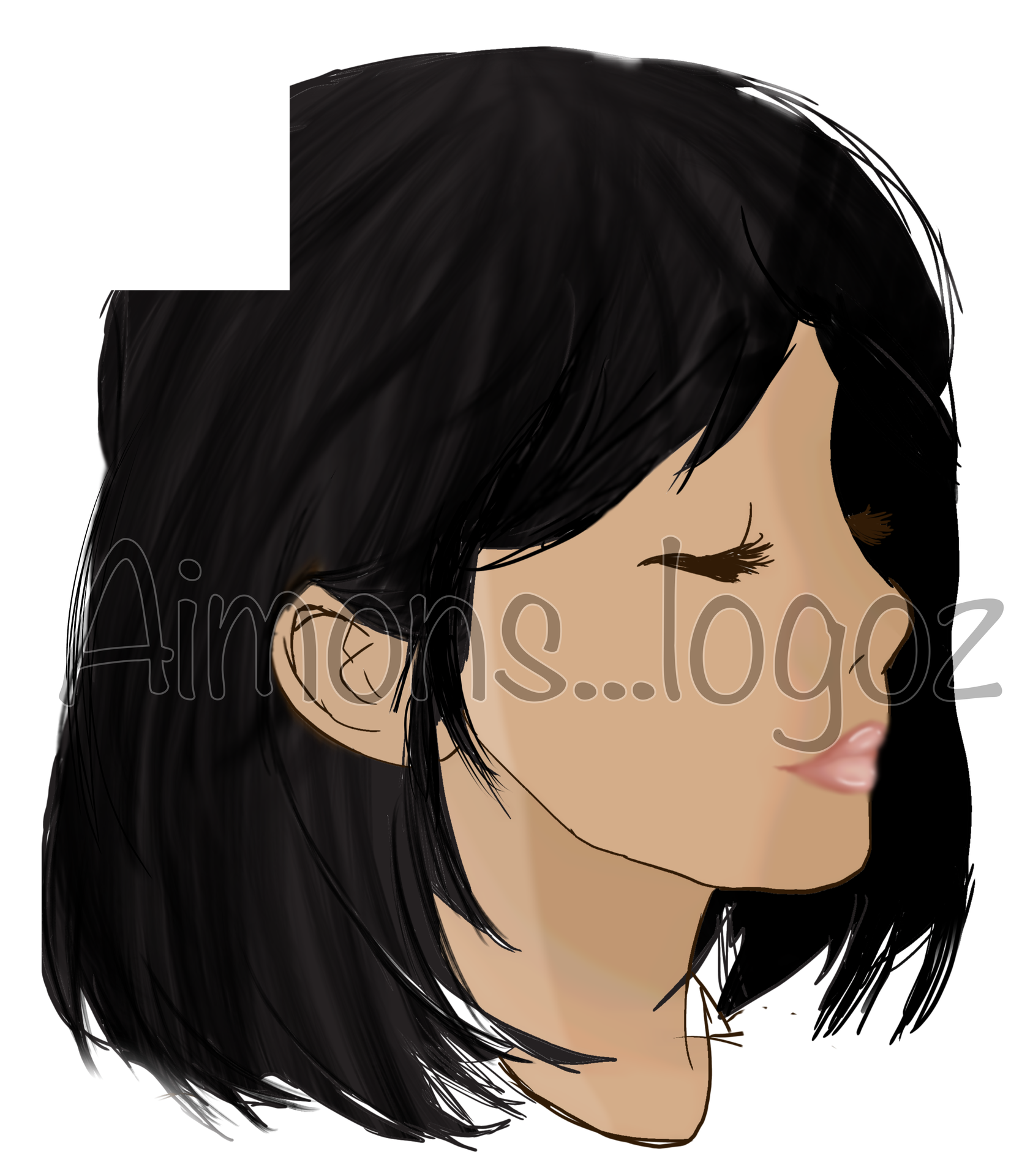 I decided to try digital art(I don’t have procreate so I tried my best) 😅 yeah I got my watermark on there 😅😅 content media